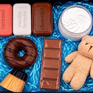 Coffret "gourmandise chocolatée" des savons gourmands et artisanaux