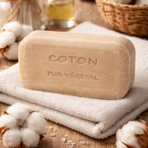 Savons à l'huile d'argan bio pur végétal - Coton