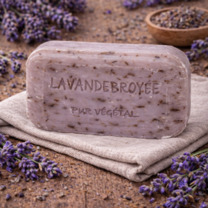 Savons à l'huile d'argan bio pur végétal - Lavande broyée