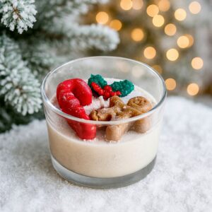 bougie verrine biscuit d'hiver