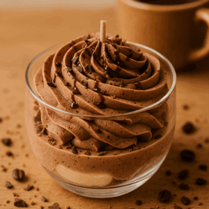 Bougie verrine mousse chocolat/banane