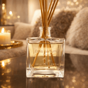 Parfum d'ambiance avec bâtonnets en bois