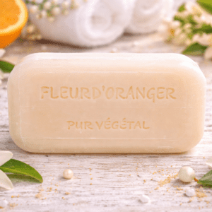 Savons à l'huile d'argan bio pur végétal - Fleur d'oranger