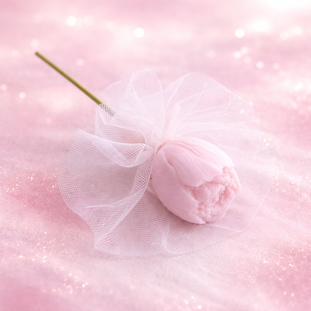 Fleur en cire parfum pomme d'amour