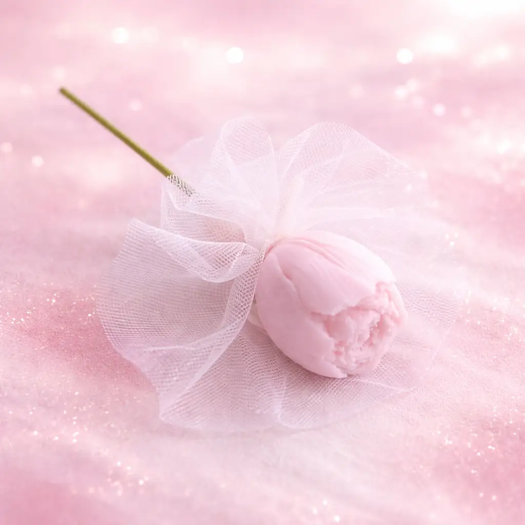 Fleur en cire parfum pomme d'amour