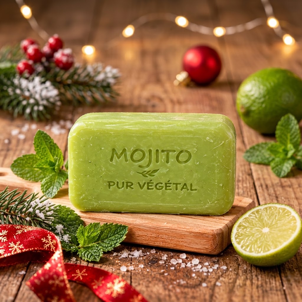 Savon bio à l'huile d'argan - Parfum mojito