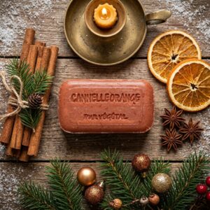 Savon bio à l'huile d'argan parfum cannelle/orange