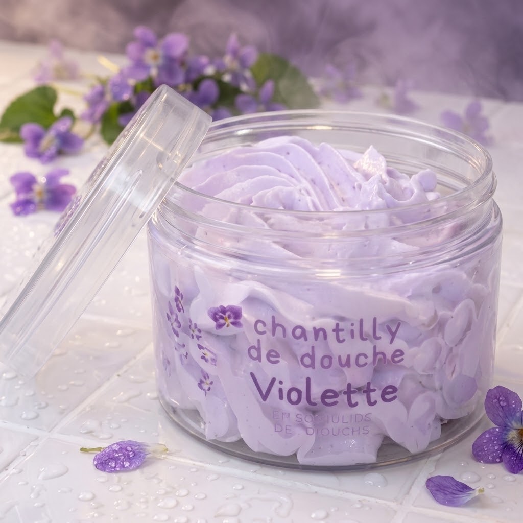 Chantilly de douche et bain - Parfum violette
